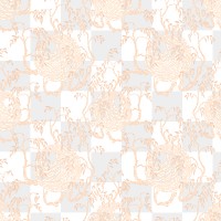 Botanical png pattern, vintage E. A. Séguy artwork transparent background, remixed by rawpixel