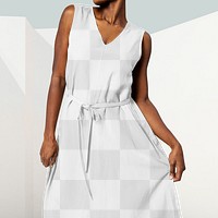 Women's dress png mockup, transparent design