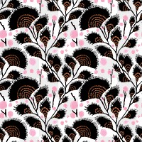 Flower seamless png pattern, vintage E. A. Séguy  artwork transparent background, remixed by rawpixel