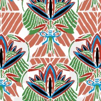 Vintage botanical png pattern, E. A. Séguy Art Nouveau transparent background, remixed by rawpixel