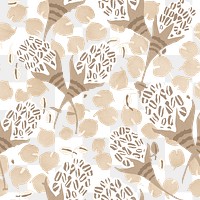 Vintage floral png pattern, E. A. Séguy Art Nouveau transparent background, remixed by rawpixel