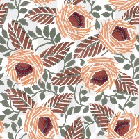 Aesthetic flower png pattern, vintage  E. A. Séguy Art Nouveau transparent background, remixed by rawpixel