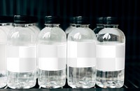 Plastic bottle png mockup, transparent design