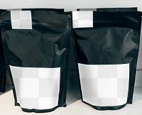 Coffee bag png mockup, transparent design