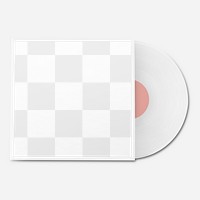 Vinyl record  png mockup, transparent design 