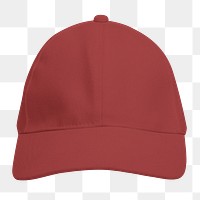 Red cap png sticker, transparent background