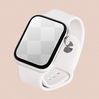 Smartwatch screen png transparent mockup