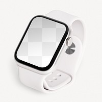 Smartwatch screen png transparent mockup