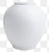 Clay vase png sticker, transparent background