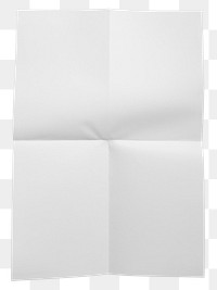 White poster png sticker, transparent background