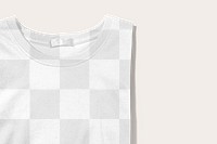 T-shirt png flat lay mockup, transparent design