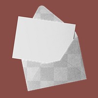 Envelope png mockup, transparent design