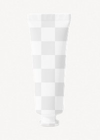 Skincare tube png mockup, transparent design