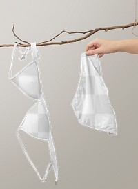 Bikini png mockup, transparent swimwear