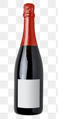 Prosecco  bottle png sticker, transparent background