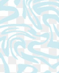 Png blue marble ink pattern, transparent background