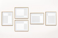 Photo frames png mockup, transparent design