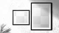 Picture frame png mockup, transparent design