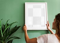 Photo frame png mockup, transparent design