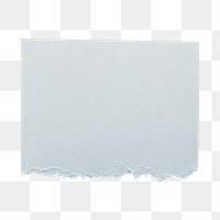 Blue ripped paper png sticker, transparent background