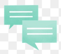 Speech bubble icon png sticker, social media graphic, transparent background