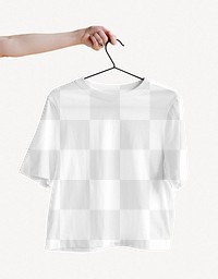 Women's t-shirt png transparent mockup