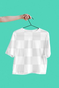 Women's t-shirt png transparent mockup