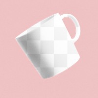 Coffee mug png mockup, transparent design