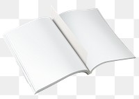 Open magazine png sticker, transparent background