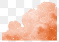 Cloud sky png border sticker, transparent background