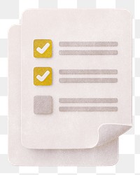 Business checklist png sticker, transparent background