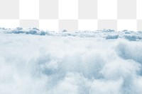 Aesthetic cloud border png sticker, remixed media, transparent background