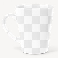 Coffee mug png mockup, transparent design