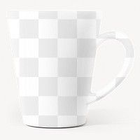 Coffee mug png mockup, transparent design