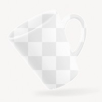 Coffee mug png mockup, transparent design