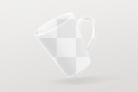 Coffee mug png mockup, transparent design