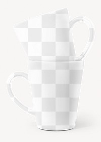 Coffee mug png mockup, transparent design