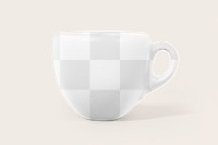 Espresso cup png mockup, transparent product design