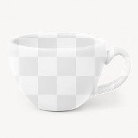 Coffee cup png mockup, transparent product design