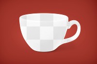 Coffee cup png mockup, transparent product design