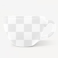 Coffee cup png mockup, transparent product design