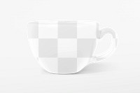 Coffee cup png mockup, transparent product design