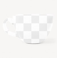 Coffee cup png mockup, transparent product design