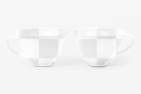 Tea cup png mockup, transparent design