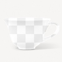 Tea cup png mockup, transparent design