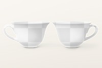 Tea cup png mockup, transparent design