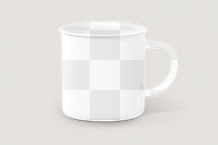 Camping mug png mockup, transparent design