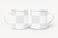 Camping mugs png mockup, transparent design