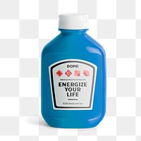 Ketchup bottle png sticker, transparent background