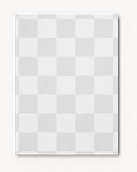 Poster png mockup, realistic transparent paper